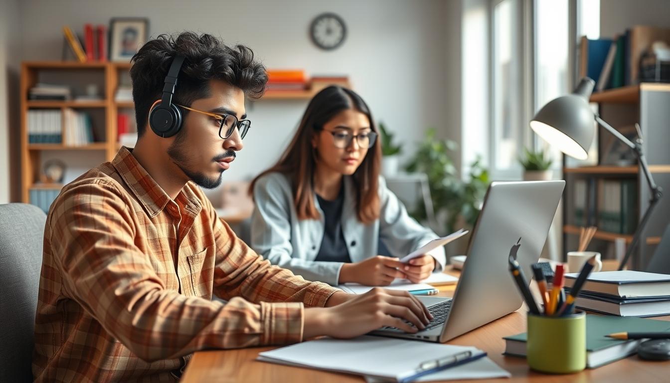 Modern university campus for students